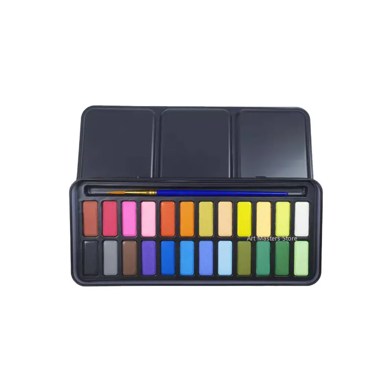 Art Painting Solids Watercolor Set Portable Outdoor Sketching 24 Colors In Iron Box Landscape Painting Paint Brushes Palette
Art Painting Solids Watercolor Set Portable Outdoor Sketching 24 Colors In Iron Box Landscape Painting Paint Brushes Palette