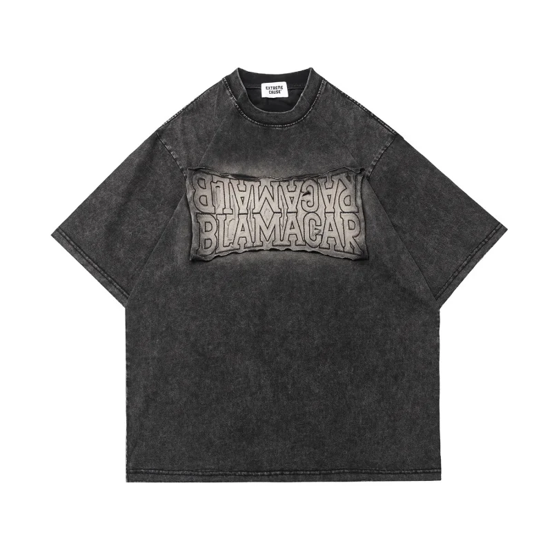 MAQVOB EU US Size Heavy Distressed Embroidered Letter Trendy Hip-Hop Loose Half-Sleeve Top Short Sleevet Tshirt Men and Women
MAQVOB EU US Size Heavy Distressed Embroidered Letter Trendy Hip-Hop Loose Half-Sleeve Top Short Sleevet Tshirt Men and Women