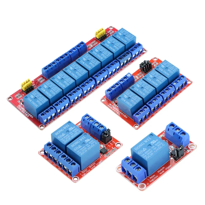 1/2/4/8 Channel Relay Module DC 5V12V24V High/Low Level Trigger PLC with Optocoupler Isolated Output
1/2/4/8 Channel Relay Module DC 5V12V24V High/Low Level Trigger PLC with Optocoupler Isolated Output