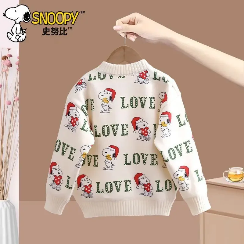 Snoopy cute creative cartoon movie character thickened round neck sweater cartoon personality children's velvet pullover sweater
Snoopy cute creative cartoon movie character thickened round neck sweater cartoon personality children's velvet pullover sweater