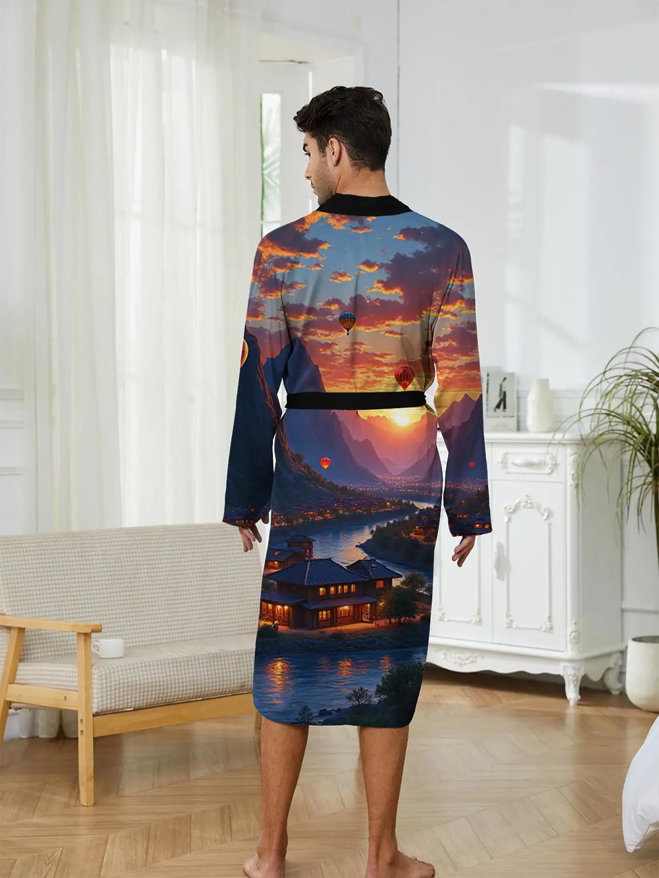 1pc Men'S Robes 2026 Spring/Summer Sleepwear Robe Polyester Graphic Men'S Pajamas Men'S Bathrobe 3D Printed Nightie for Men
1pc Men'S Robes 2026 Spring/Summer Sleepwear Robe Polyester Graphic Men'S Pajamas Men'S Bathrobe 3D Printed Nightie for Men