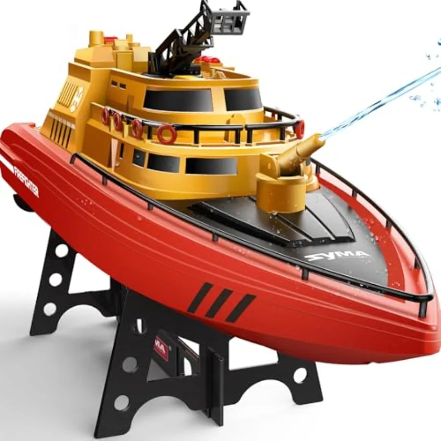 Remote Control Boat, Big RC Boat Firefighter for 8-12 with 40 Mins Run Time 2 Batteries,One-Key Water Spary, 15 km/h High Speed
Remote Control Boat, Big RC Boat Firefighter for 8-12 with 40 Mins Run Time 2 Batteries,One-Key Water Spary, 15 km/h High Speed