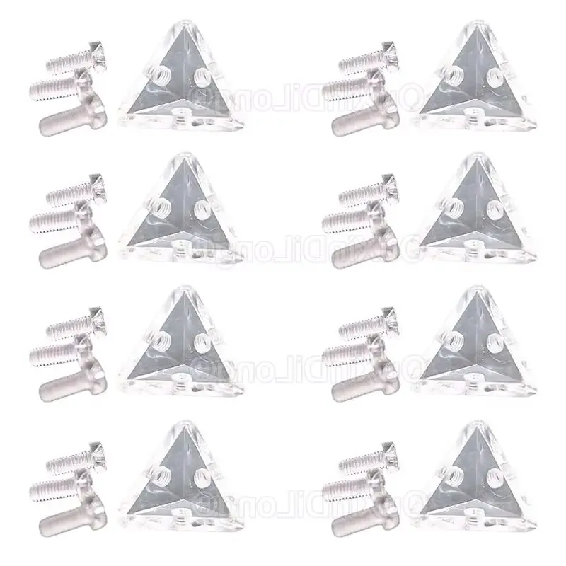 40PCS Acrylic Corner Brackets Clear Right Angle Brackets Joint Brace Holder Plastic Clips Three-Sided Threaded Connection GF1287
40PCS Acrylic Corner Brackets Clear Right Angle Brackets Joint Brace Holder Plastic Clips Three-Sided Threaded Connection GF1287