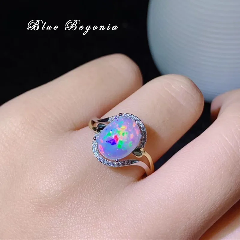 Natural Opal Ring for Women Engagement Wedding Girl Friend Gift 8*10MM Colorful Gemstone Fine Jewelry 925 Sterling Silver
Natural Opal Ring for Women Engagement Wedding Girl Friend Gift 8*10MM Colorful Gemstone Fine Jewelry 925 Sterling Silver