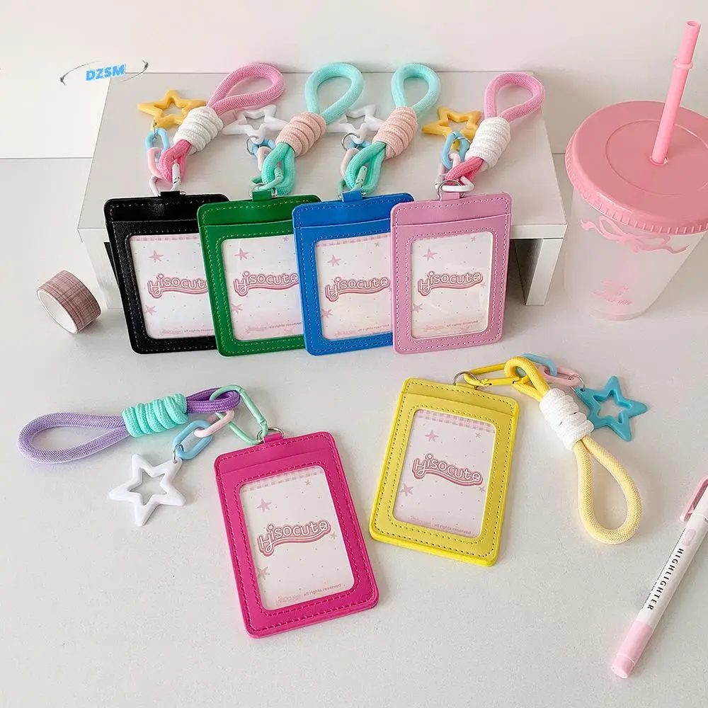 ID Card Protective Leather Bus Card Cover Credit Card PU Leather Korean Photocard Holder Star Pendant Keyring ID Card Holders
ID Card Protective Leather Bus Card Cover Credit Card PU Leather Korean Photocard Holder Star Pendant Keyring ID Card Holders