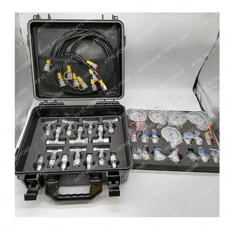 Construction machinery hydraulic pressure gauge test kit excavator hydraulic pressure gauge with tee connectors
Construction machinery hydraulic pressure gauge test kit excavator hydraulic pressure gauge with tee connectors