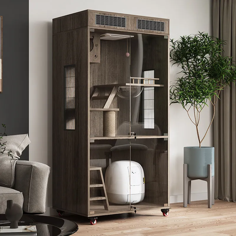 AA Large Cat Nest Solid Wood Cat Villa Household Indoor House Cage Luxury Cat Cabinet
AA Large Cat Nest Solid Wood Cat Villa Household Indoor House Cage Luxury Cat Cabinet