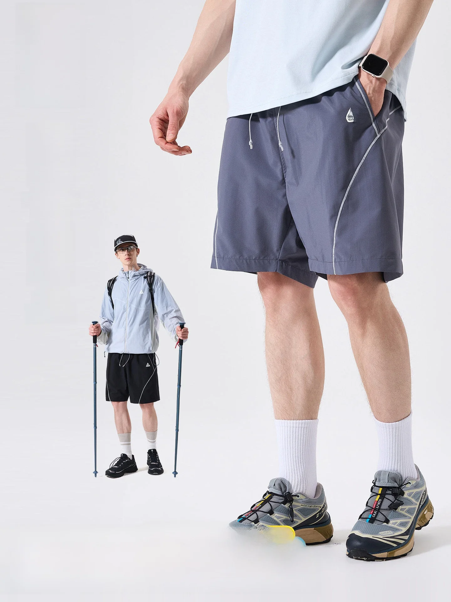 LAZY DAY Outdoor Men's Workwear Short Pants Sporty Thin Five-Quarter Length Polyester Fiber Water-Resistant Summer Shorts
LAZY DAY Outdoor Men's Workwear Short Pants Sporty Thin Five-Quarter Length Polyester Fiber Water-Resistant Summer Shorts