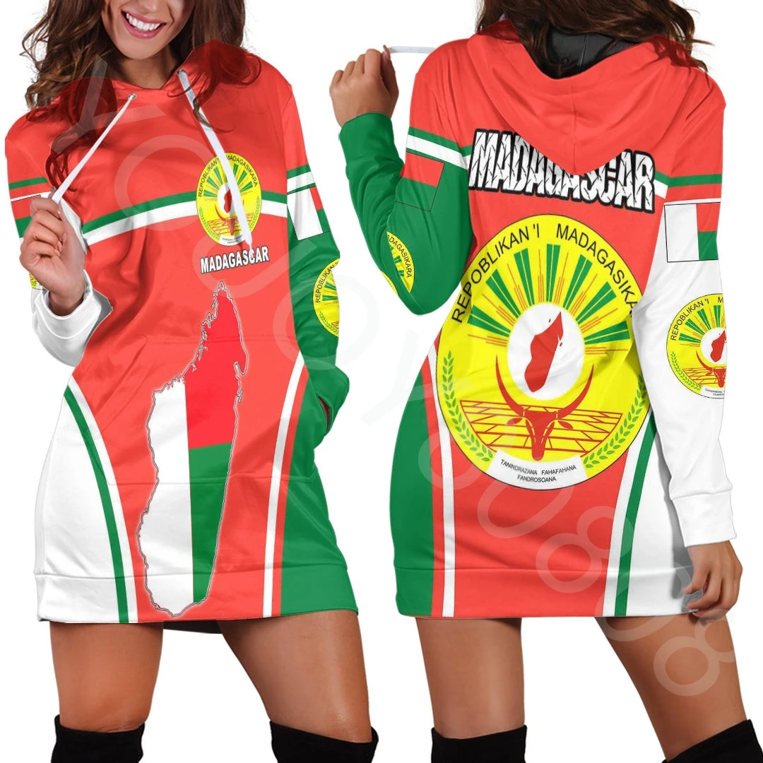 Africazone Clothing Women's Hoodie Sweatshirt Dress Slim Harajuku Print Sweatshirt Dress - Madagascar Active Flag Hoodie Dress
Africazone Clothing Women's Hoodie Sweatshirt Dress Slim Harajuku Print Sweatshirt Dress - Madagascar Active Flag Hoodie Dress