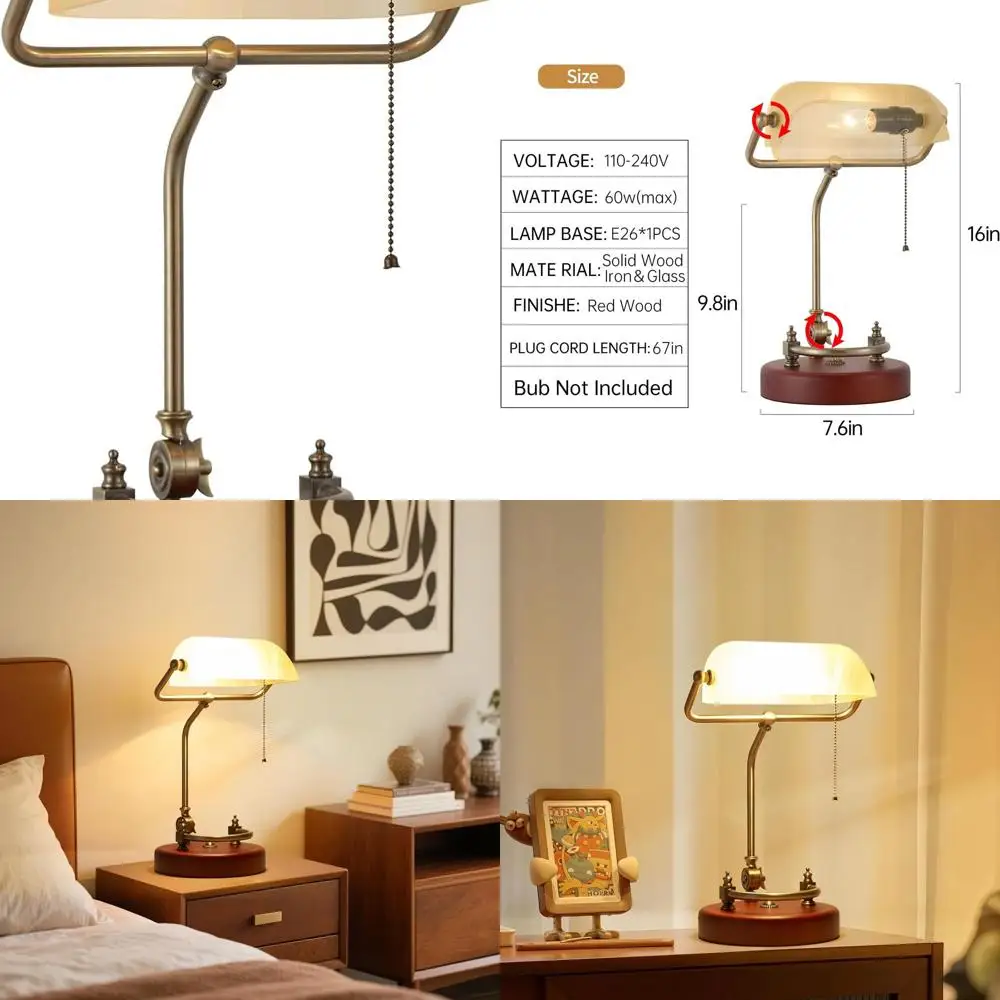 Классическая белая настольная лампа с основанием из березового дерева, библиотечная лампа в винтажном стиле с выдвижной цепью, плагин для офиса или учебы【розетка E26
Классическая белая настольная лампа с основанием из березового дерева, библиотечная лампа в винтажном стиле с выдвижной цепью, плагин для офиса или учебы【розетка E26