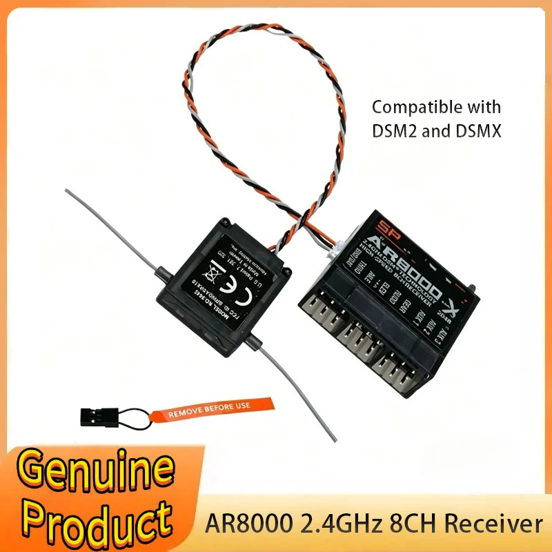 Spektrum AR8000 2.4GHz 8CH Receiver Support DSM2 DSMX W/ Extended Satellite for JR Spektrum DX7s DX8 DX9 Dx18 Transmitter
Spektrum AR8000 2.4GHz 8CH Receiver Support DSM2 DSMX W/ Extended Satellite for JR Spektrum DX7s DX8 DX9 Dx18 Transmitter