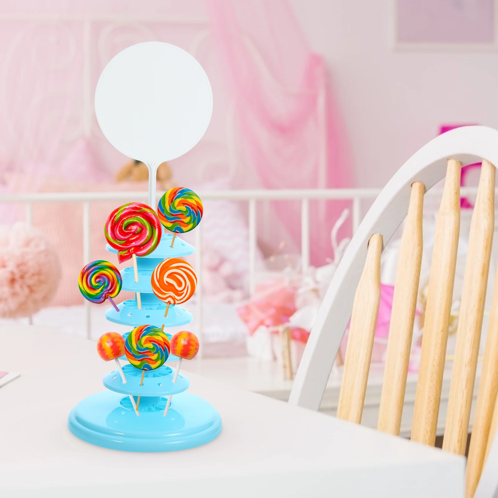 5 Layers Blue Display St Lollipop Holder Rack Multi function Plastic Storage Cake Pops Chocolate Store Events
5 Layers Blue Display St Lollipop Holder Rack Multi function Plastic Storage Cake Pops Chocolate Store Events