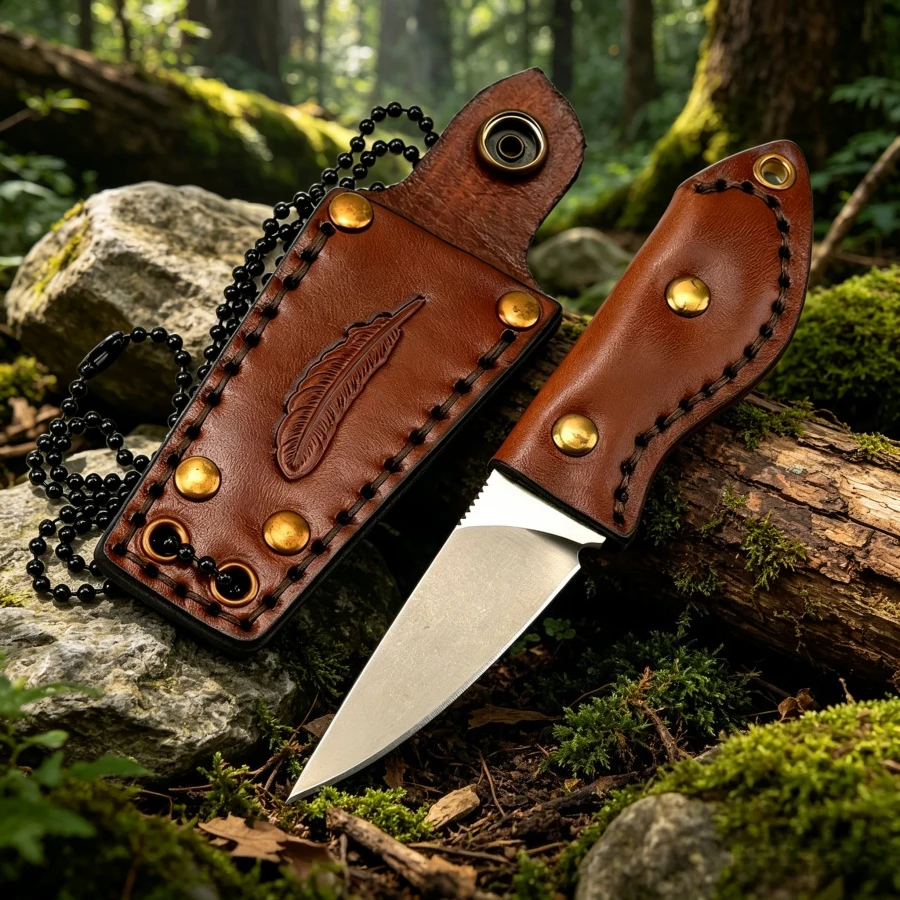 Feather Knife M390 Blade Cowhide Handle Portable Hiking Knife Suitable for Outdoor Camping and Daily Emergency Carry Men's Gifts
Feather Knife M390 Blade Cowhide Handle Portable Hiking Knife Suitable for Outdoor Camping and Daily Emergency Carry Men's Gifts