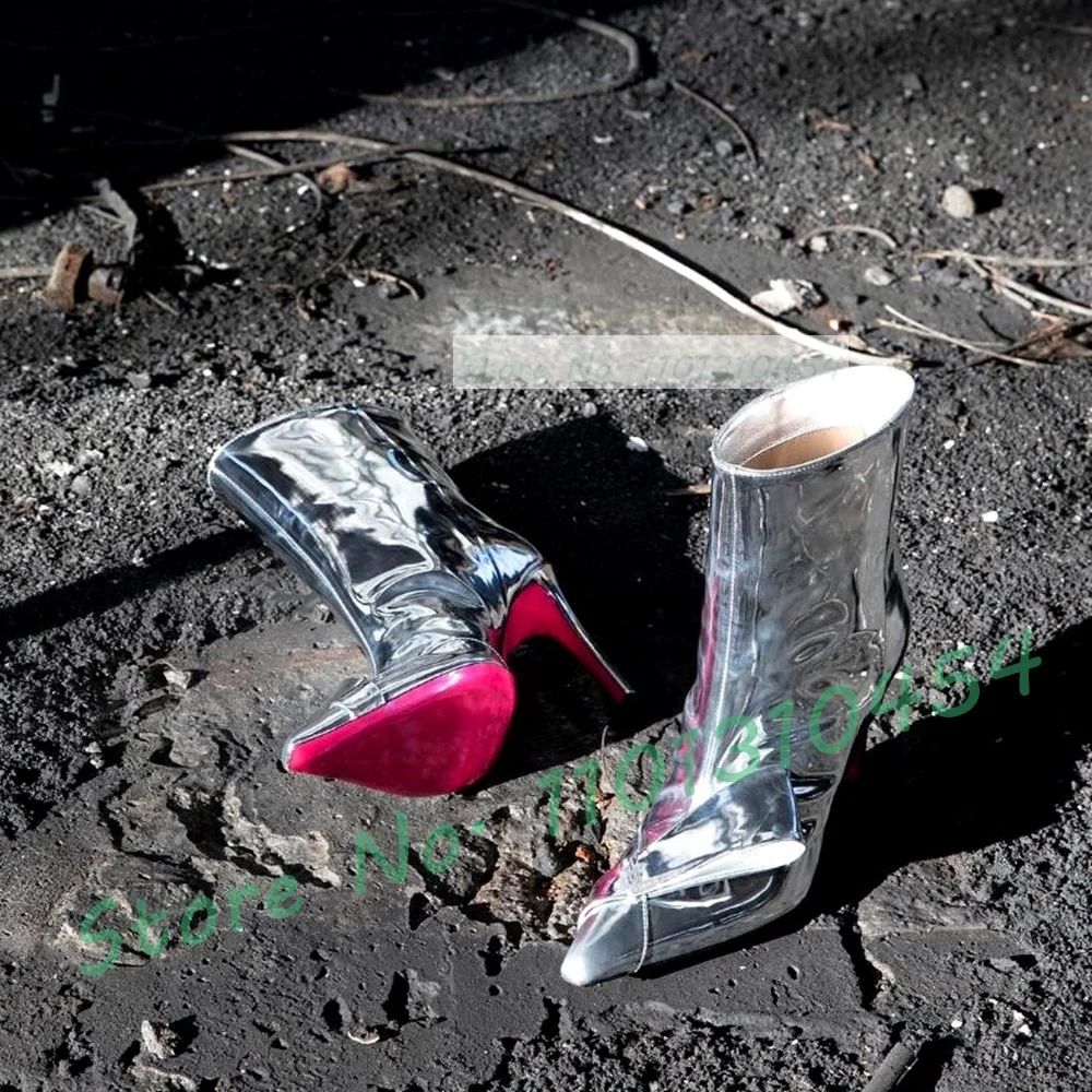 Mirror Silver Pink Sole Ankle Boots Women Chic Bowknot Pointy High Heels Shoes Trending Office Lady Sexy Side-zip Short Boots
Mirror Silver Pink Sole Ankle Boots Women Chic Bowknot Pointy High Heels Shoes Trending Office Lady Sexy Side-zip Short Boots