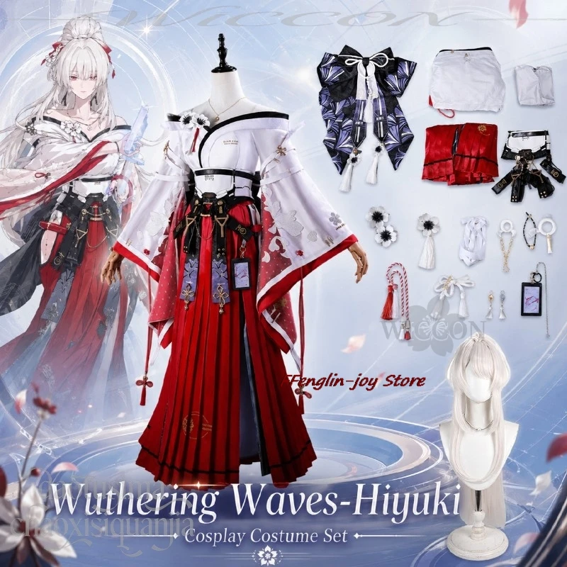 Anime Game Wuthering Waves Cosplay Hiyuki Costume High Quality Split Japanese Kimono Long Red Dress Miko Outfit Wigs Halloween
Anime Game Wuthering Waves Cosplay Hiyuki Costume High Quality Split Japanese Kimono Long Red Dress Miko Outfit Wigs Halloween