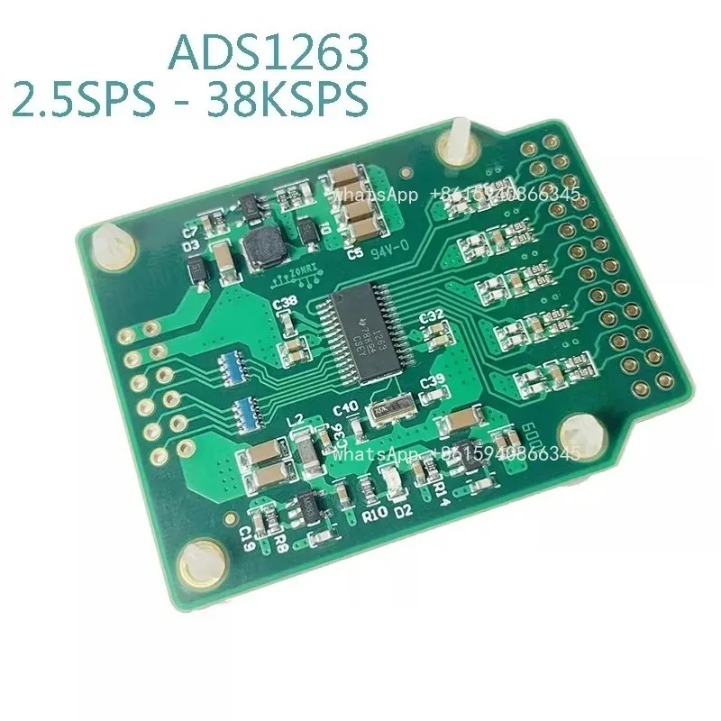 ADS1263 32-bit High Precision ADC Module Development Board 38.4ksps 2.7V-5.5V DC
ADS1263 32-bit High Precision ADC Module Development Board 38.4ksps 2.7V-5.5V DC