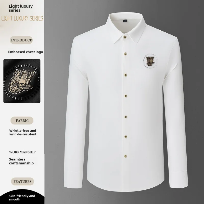 Новинка 2025, мужская рубашка, роскошная классическая рубашка с леопардовым принтом, двусторонняя классическая рубашка премиум-класса без морщин, тяжелое мастерство
Новинка 2025, мужская рубашка, роскошная классическая рубашка с леопардовым принтом, двусторонняя классическая рубашка премиум-класса без морщин, тяжелое мастерство
