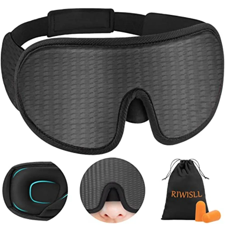 Sleep Mask, Super Soft 3D Contou Cup Sleeping Mask, Upgraded 100% Blockout Light Sleep Masks for Women Men with Adjustable Stra
Sleep Mask, Super Soft 3D Contou Cup Sleeping Mask, Upgraded 100% Blockout Light Sleep Masks for Women Men with Adjustable Stra