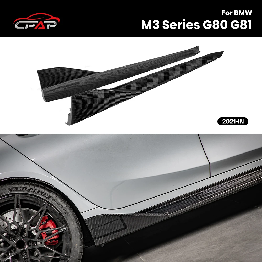 Real Dry Carbon Fiber Side Skirts Body Kit Trim for BMW M3 Series G80 G81 2021-IN MP Style 2Pcs/Set
Real Dry Carbon Fiber Side Skirts Body Kit Trim for BMW M3 Series G80 G81 2021-IN MP Style 2Pcs/Set