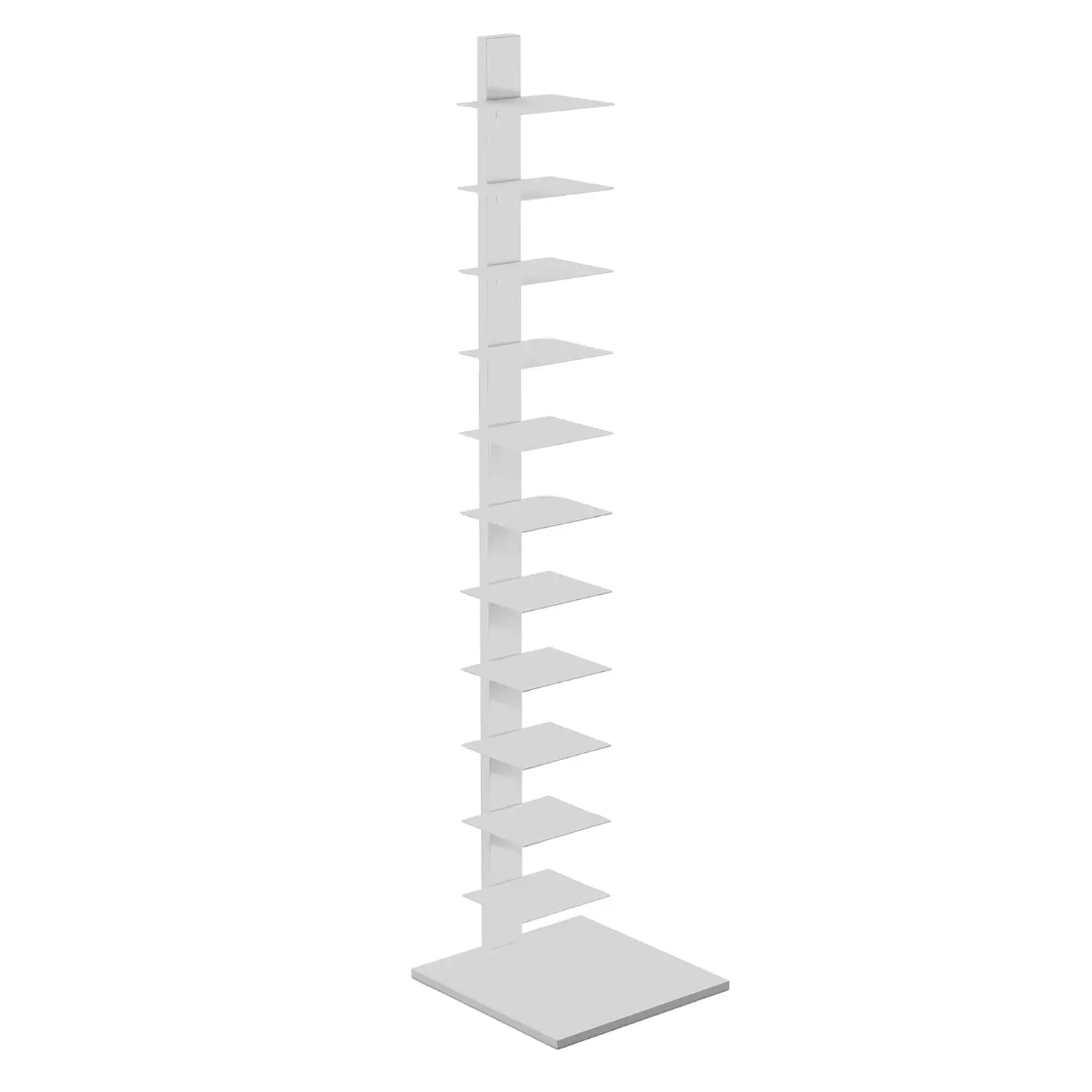 White Spine Tower Shelf 4-Tier Display Storage Unit for Living Room Bedroom Office, Customized
White Spine Tower Shelf 4-Tier Display Storage Unit for Living Room Bedroom Office, Customized