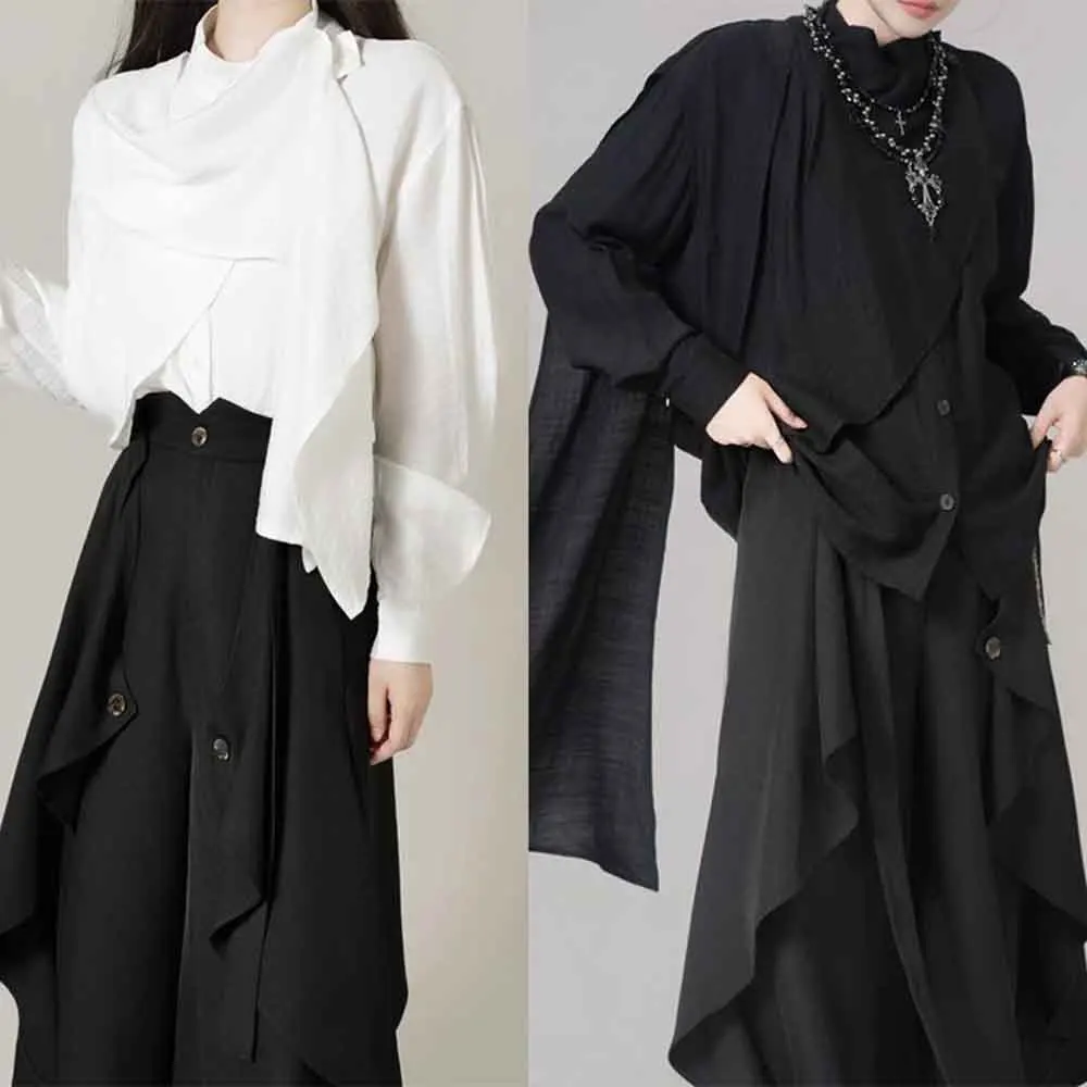 Autumn New Men's Solid Color Irregular Long-Sleeved Shirt Unisex French Retro Fashion Trend Loose Casual Niche Men's Tops 2025
Autumn New Men's Solid Color Irregular Long-Sleeved Shirt Unisex French Retro Fashion Trend Loose Casual Niche Men's Tops 2025