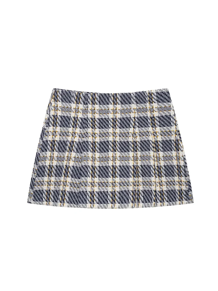 SIYANG Women Fashion Plaid Side Zipper A-Line Mini Skirts Shorts Vintage High Waist Female Chic Lady Shorts
SIYANG Women Fashion Plaid Side Zipper A-Line Mini Skirts Shorts Vintage High Waist Female Chic Lady Shorts