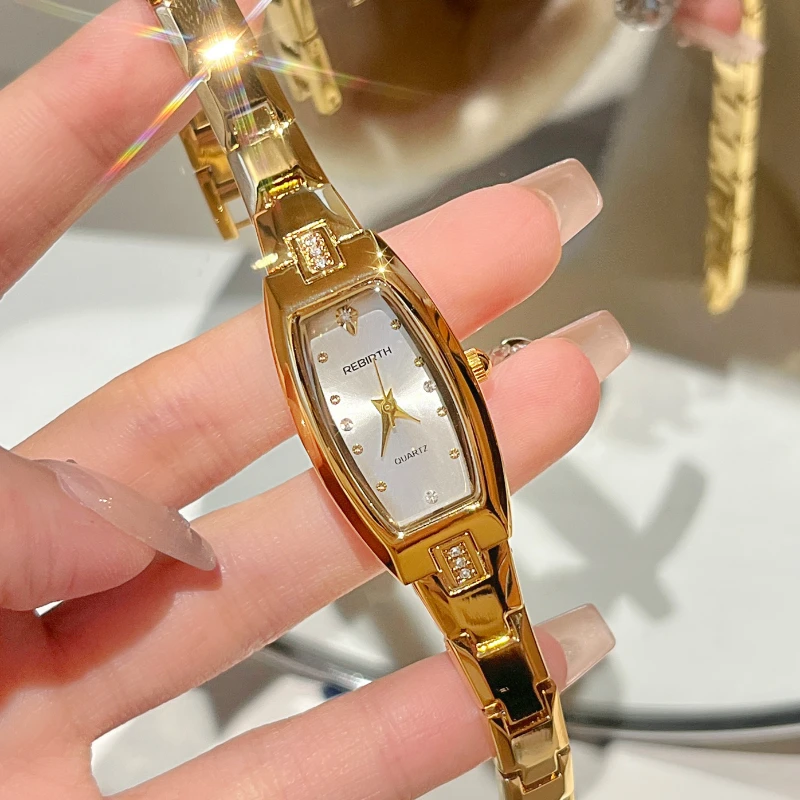 Fashion light luxury diamond face rectangular bracelet watch Korean women's workplace watch
Fashion light luxury diamond face rectangular bracelet watch Korean women's workplace watch