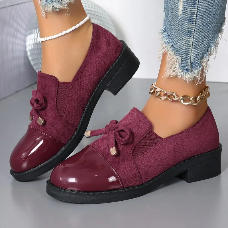 Simple Single-shoe Women's 2026 Spring/Autumn New Shallow-toe High-heeled Loafers with Bow, Large-sized Women's Shoes 36-43
Simple Single-shoe Women's 2026 Spring/Autumn New Shallow-toe High-heeled Loafers with Bow, Large-sized Women's Shoes 36-43