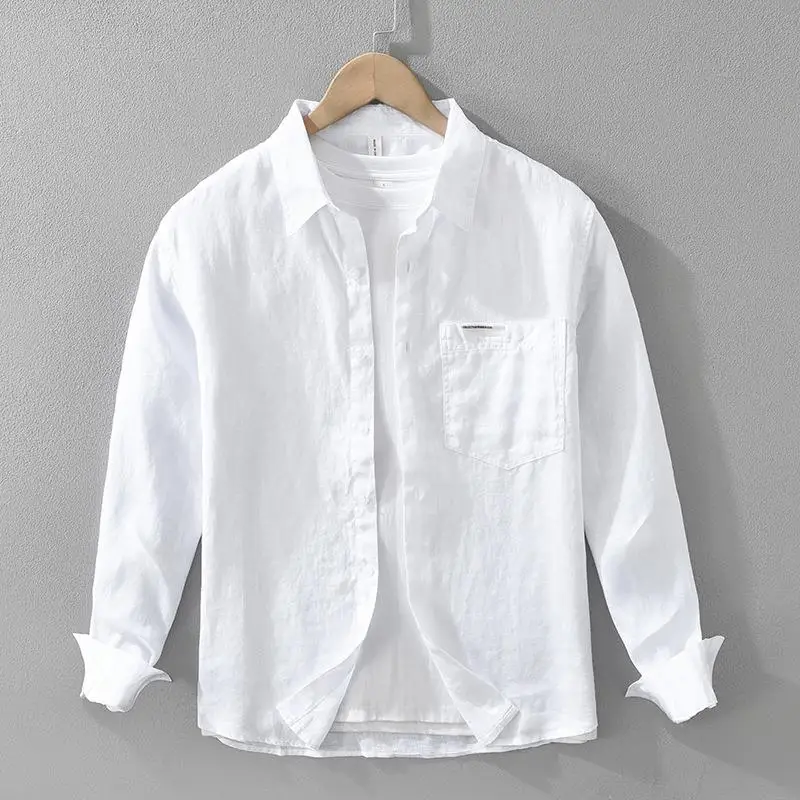 Linen Long Sleeve Shirt Men's Top Pocket Detail Regular Fit Comfortable Breathable Casual Shirt for Daily Wear Summer Season
Linen Long Sleeve Shirt Men's Top Pocket Detail Regular Fit Comfortable Breathable Casual Shirt for Daily Wear Summer Season