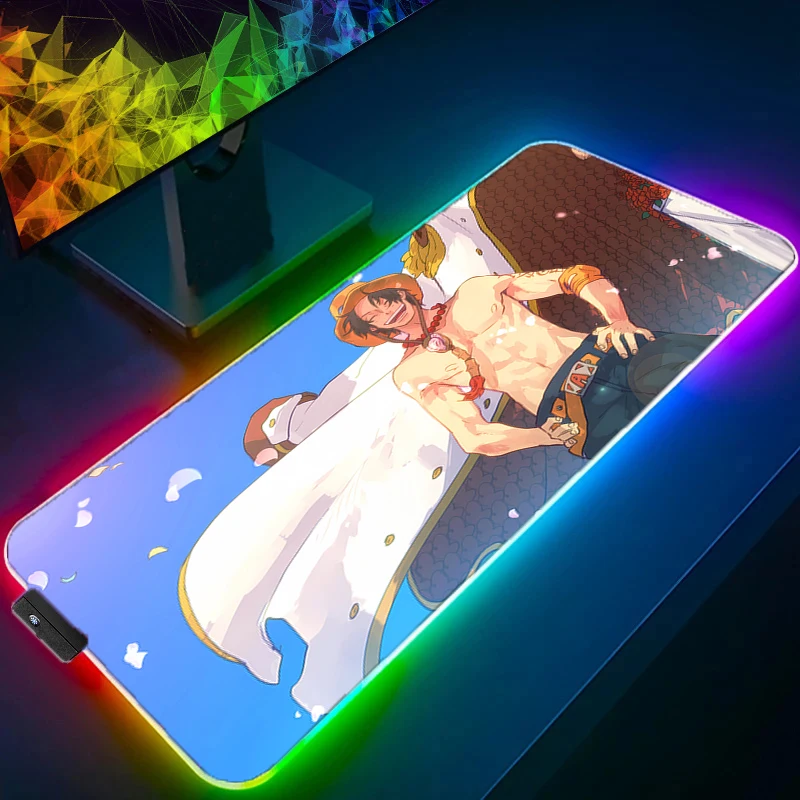 RGB LED Mouse Pad Laptop Keyboard Pad Non-Slip Anime Tablet Pad PC Accessories Mousepad One Piece Portgas·D· Ace Gaming Desk Mat
RGB LED Mouse Pad Laptop Keyboard Pad Non-Slip Anime Tablet Pad PC Accessories Mousepad One Piece Portgas·D· Ace Gaming Desk Mat