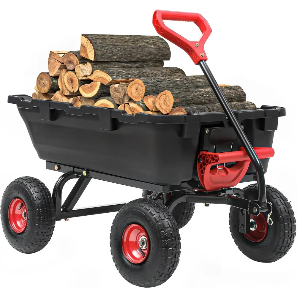 US Shipping 800LBS Garden Dump Cart Heavy Duty Yard Wagon with 10 Pneumatic Tires Utility Wheelbarrow Quick Release Dumping
US Shipping 800LBS Garden Dump Cart Heavy Duty Yard Wagon with 10 Pneumatic Tires Utility Wheelbarrow Quick Release Dumping