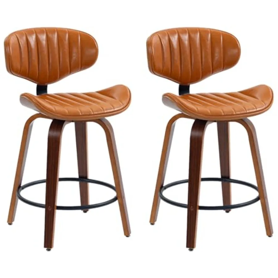 Swivel Bar Stools Set of 2 24 inch PU Leather Wooden Bentwood Barstools Counter Height Modern Breakfast Bar Chairs with Backres
Swivel Bar Stools Set of 2 24 inch PU Leather Wooden Bentwood Barstools Counter Height Modern Breakfast Bar Chairs with Backres
