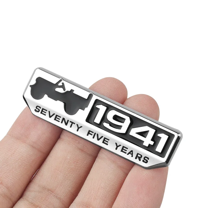 75th Anniversary Fender Side Metal Sticker for Jeep Gladiator Wagoneer Patriot Renegade Wrangler Grand Cherokee Avenger Compass
75th Anniversary Fender Side Metal Sticker for Jeep Gladiator Wagoneer Patriot Renegade Wrangler Grand Cherokee Avenger Compass