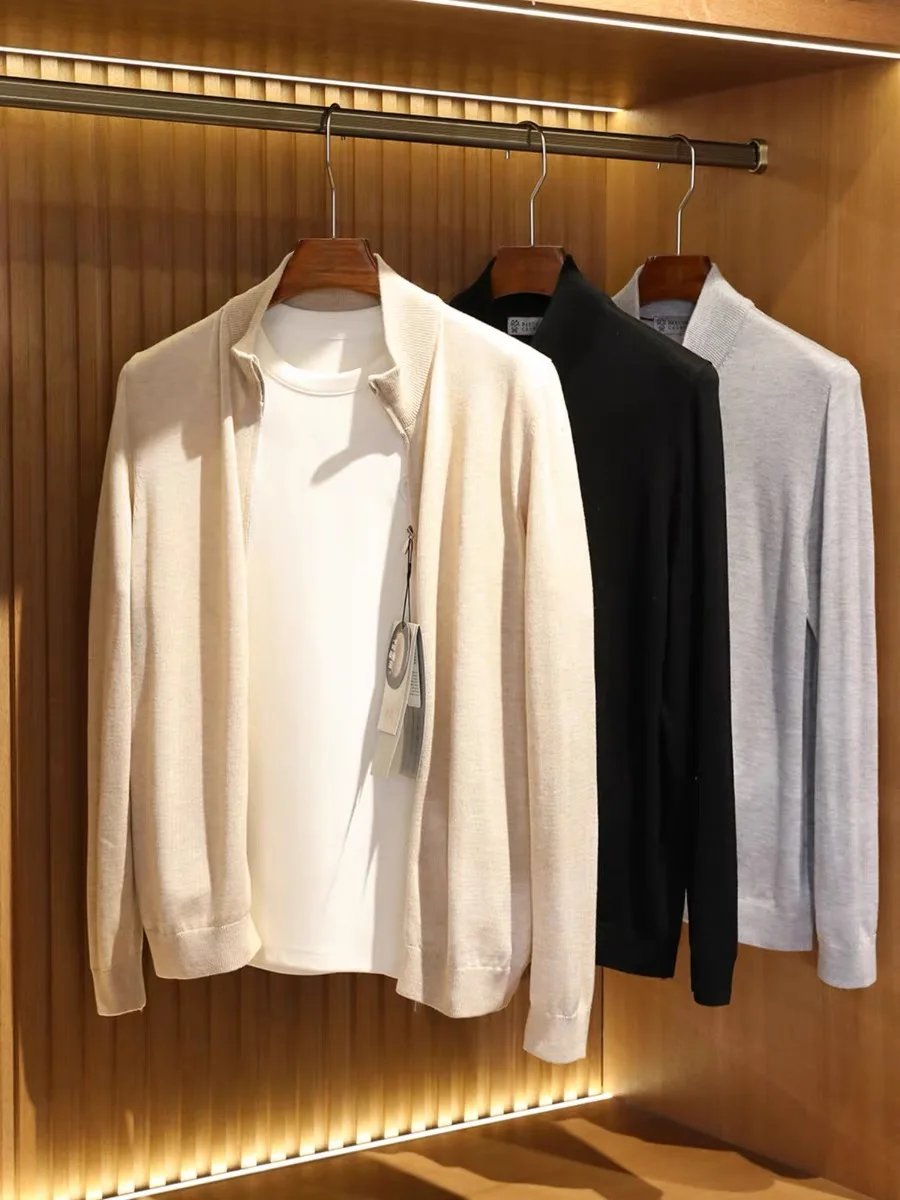 Итальянский мужской вязаный кардиган из смесовой шерсти на молнии, весна-осень, новинка, модный, городской, свободный крой, удлиненный рукав
Итальянский мужской вязаный кардиган из смесовой шерсти на молнии, весна-осень, новинка, модный, городской, свободный крой, удлиненный рукав