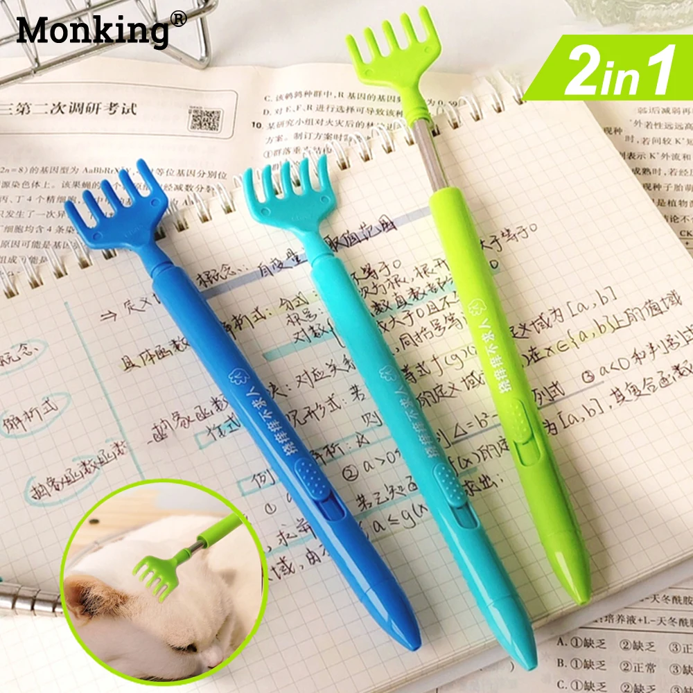 Monking Funny Stainless Steel Massage Claw Gel Ink Pen Relax Back Scratcher Relieve Anti-itch Pen for School Office Supplies
Monking Funny Stainless Steel Massage Claw Gel Ink Pen Relax Back Scratcher Relieve Anti-itch Pen for School Office Supplies
