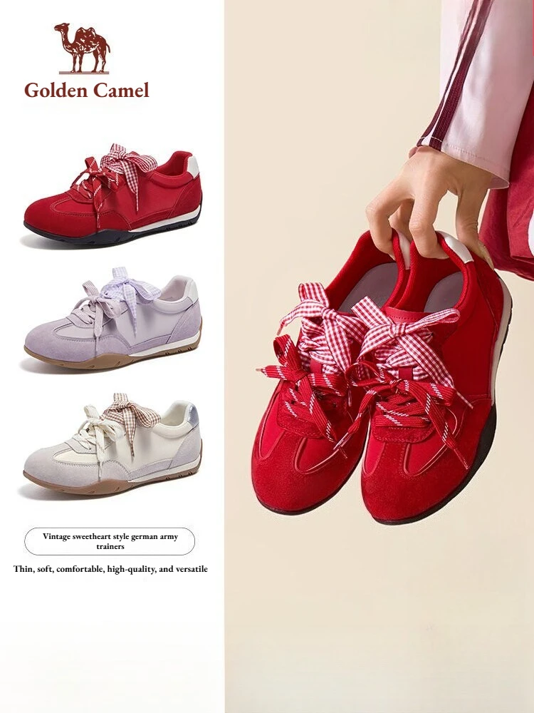 Golden Camel Women's Flat Shoes 2026 Summer New Thin Sole Round Head Comfortable Retro Sweetheart Style Versatile Sports Shoes
Golden Camel Women's Flat Shoes 2026 Summer New Thin Sole Round Head Comfortable Retro Sweetheart Style Versatile Sports Shoes