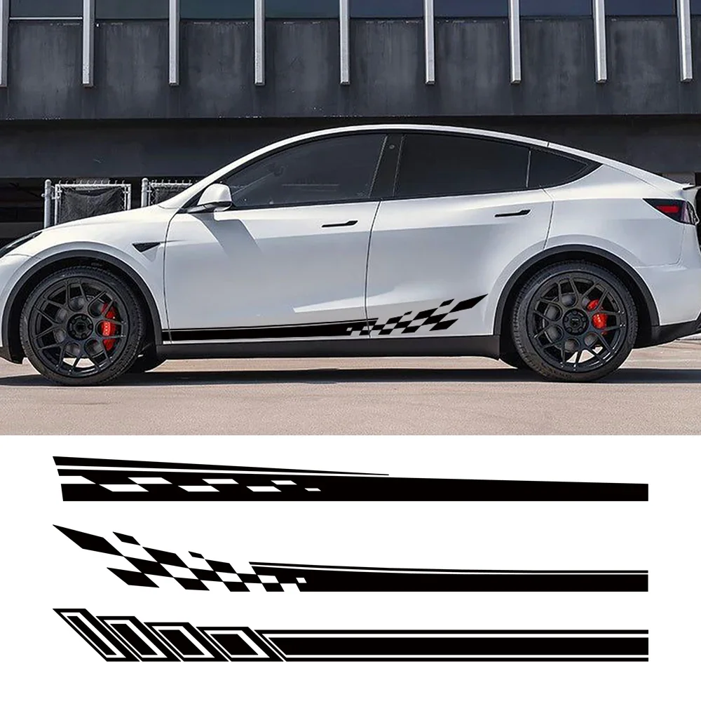Car Vinyl Side Decals for Tesla Model Y Body Side Sticker Stripes Racing Style Decor Decal Modification Stickers 2Pcs
Car Vinyl Side Decals for Tesla Model Y Body Side Sticker Stripes Racing Style Decor Decal Modification Stickers 2Pcs