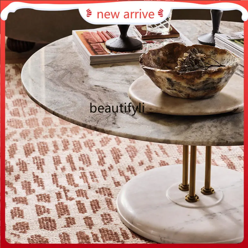 Nordic Simple Mild Luxury Marble Coffee Table Living Room Home Side Table Designer Model Metal Circle Coffee Table G1218
Nordic Simple Mild Luxury Marble Coffee Table Living Room Home Side Table Designer Model Metal Circle Coffee Table G1218