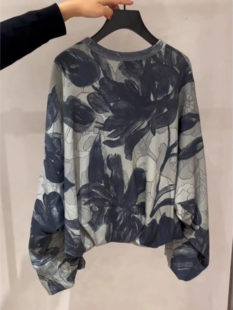 Casual Fashion All-match Print O-neck Gray Green Sweatshirts Y2k Long Sleeve Coat Women 2025 Spring New Loose Tops Mujer
Casual Fashion All-match Print O-neck Gray Green Sweatshirts Y2k Long Sleeve Coat Women 2025 Spring New Loose Tops Mujer