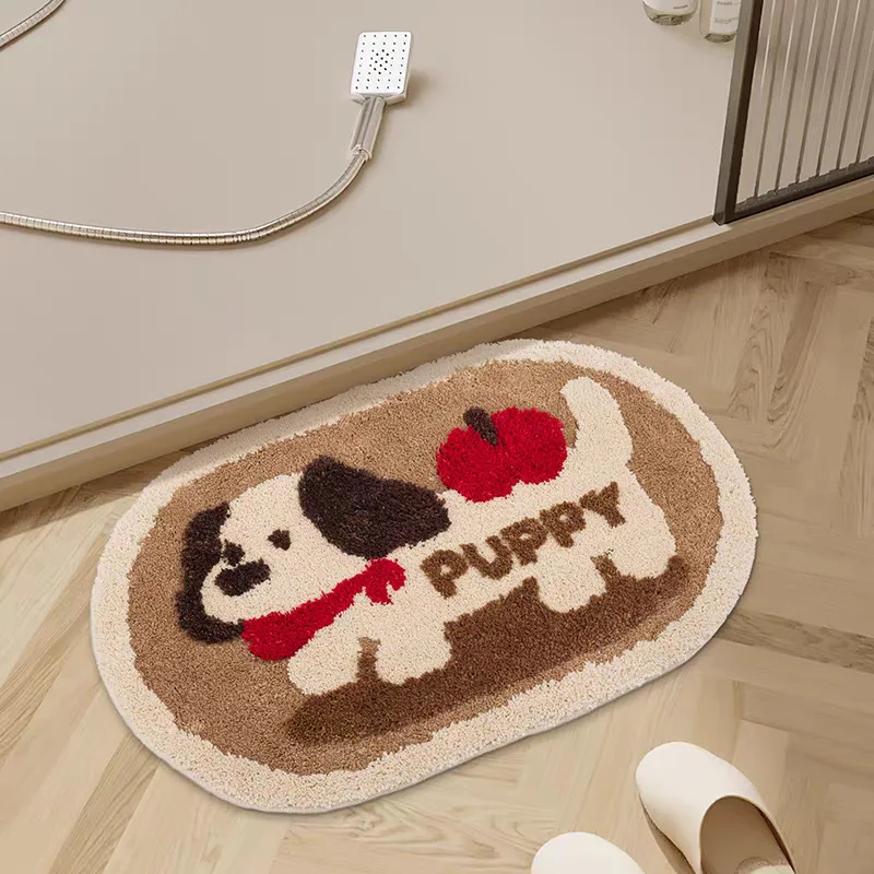Cute Cartoon Dog Plush Floor Mat Home Bathroom Door Mat Water Absorbent Non-Slip Foot Mat Living Room Sofa Cluster Carpet
Cute Cartoon Dog Plush Floor Mat Home Bathroom Door Mat Water Absorbent Non-Slip Foot Mat Living Room Sofa Cluster Carpet