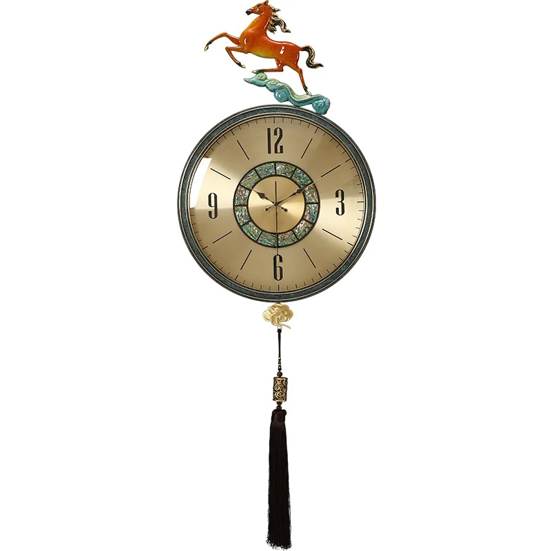 Wall clock light luxury brass clock, household entrance living room decorative wall watch, silent clock
Wall clock light luxury brass clock, household entrance living room decorative wall watch, silent clock