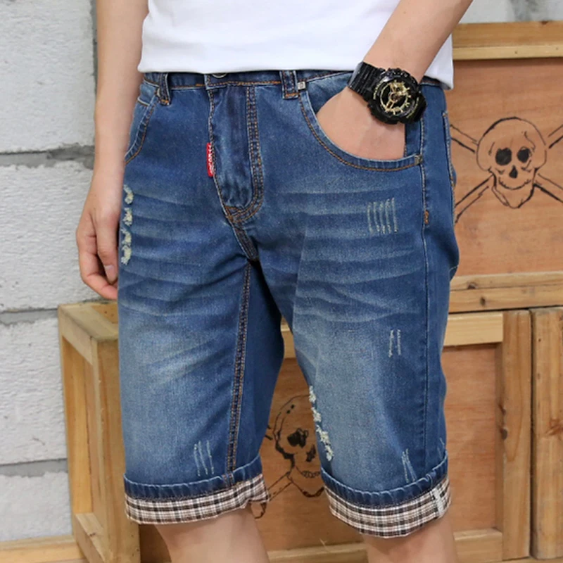 Knee Length Men's Jeans Casual Shorts Men Summer Cotton Multi Pockets Breeches Cropped Short Trousers Outdoors Cargo Beach Pants
Knee Length Men's Jeans Casual Shorts Men Summer Cotton Multi Pockets Breeches Cropped Short Trousers Outdoors Cargo Beach Pants