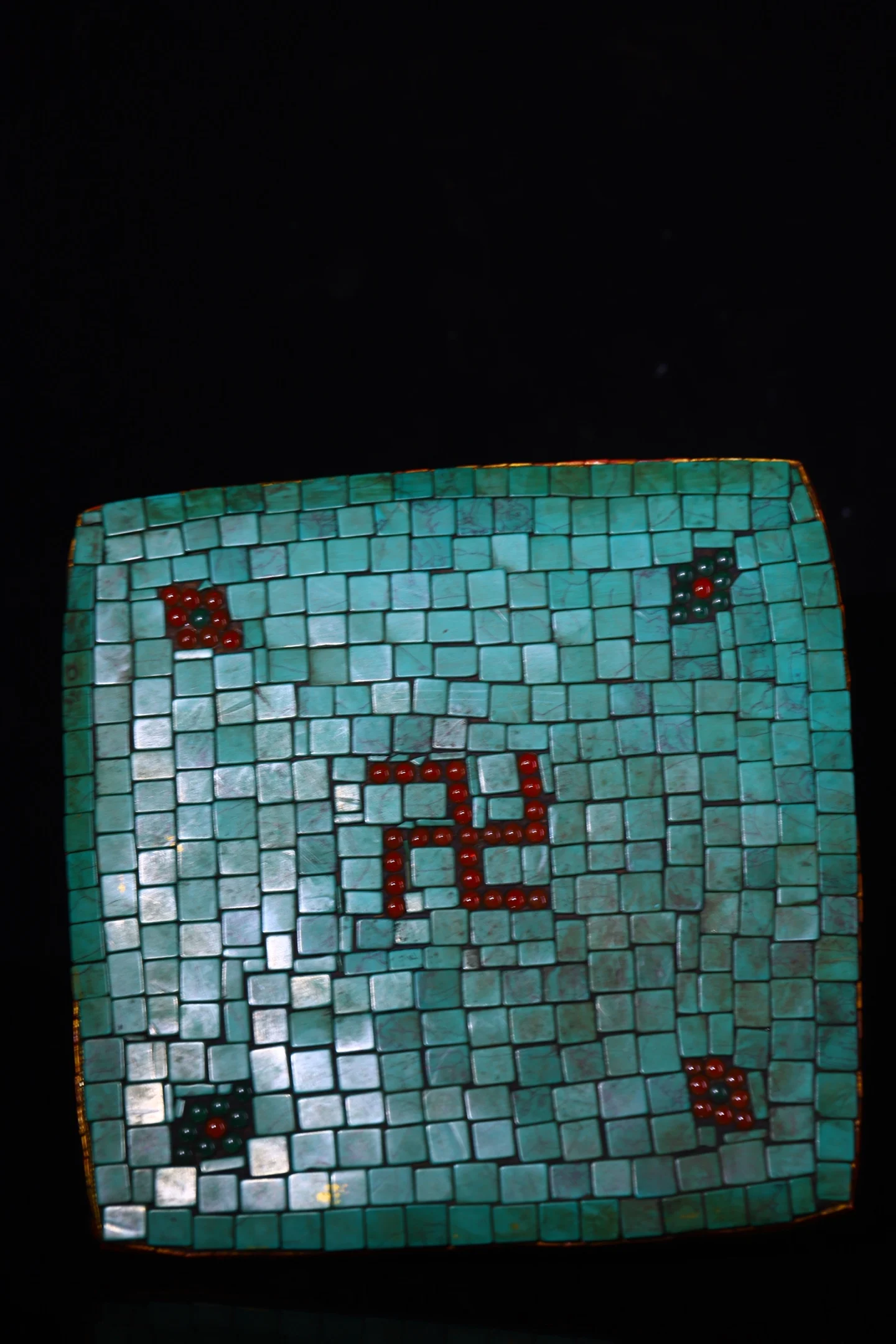 30"Xizang Folk Collection Old Natural Meteorite Mosaic Gem gZi Beads Turquoise Axe Shaped Vajra Phurpa GARUDA Base Amulet
30"Xizang Folk Collection Old Natural Meteorite Mosaic Gem gZi Beads Turquoise Axe Shaped Vajra Phurpa GARUDA Base Amulet