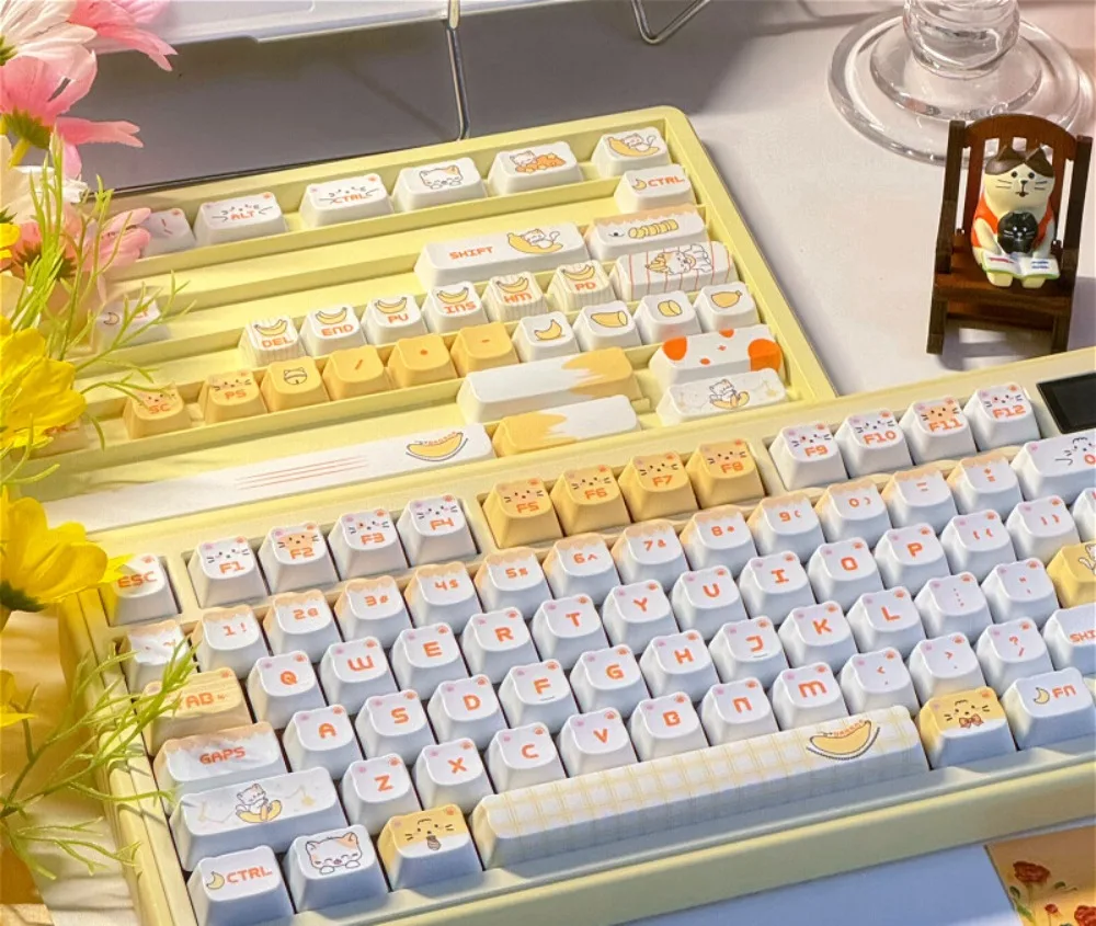 Banana Cat Keycap PDA Highly Cute Style 132 Keys Suitable for HI75 61 84 96 98 99 104 F87 and other wireless keyboards
Banana Cat Keycap PDA Highly Cute Style 132 Keys Suitable for HI75 61 84 96 98 99 104 F87 and other wireless keyboards