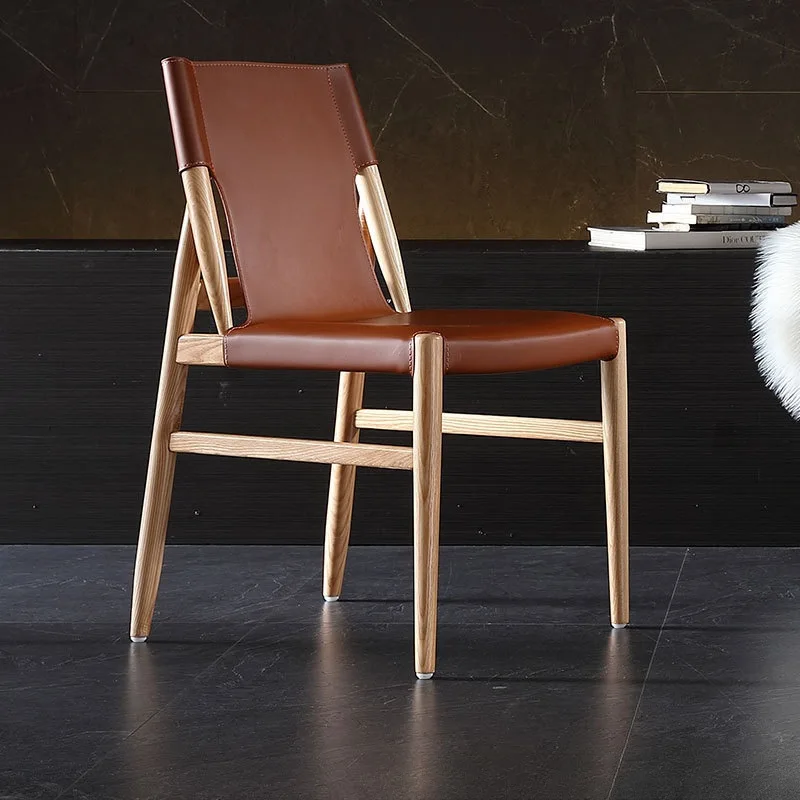 Solid wood dining chair negotiation ash wood back designer book restaurant dining table chair Nordic saddle chair
Solid wood dining chair negotiation ash wood back designer book restaurant dining table chair Nordic saddle chair