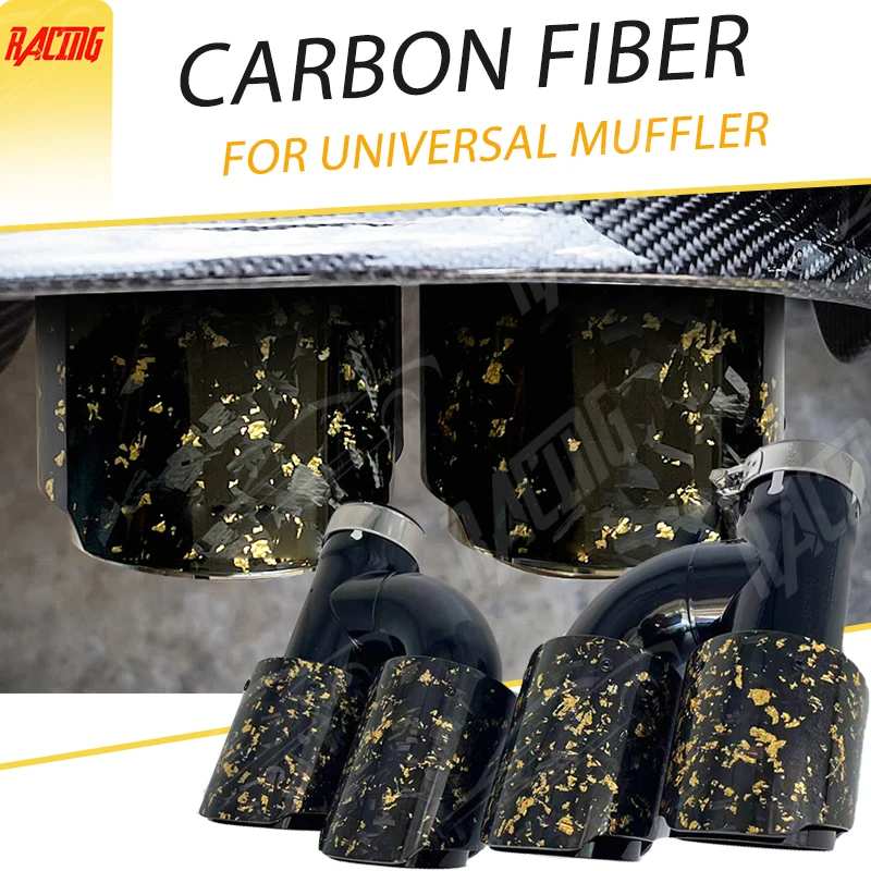 1 Piece Exhaust Tips Cars Accesstories 89mm Out Golden Forged Carbon Fiber Car Muffler System Universal Suitable Car Tip Pipes
1 Piece Exhaust Tips Cars Accesstories 89mm Out Golden Forged Carbon Fiber Car Muffler System Universal Suitable Car Tip Pipes