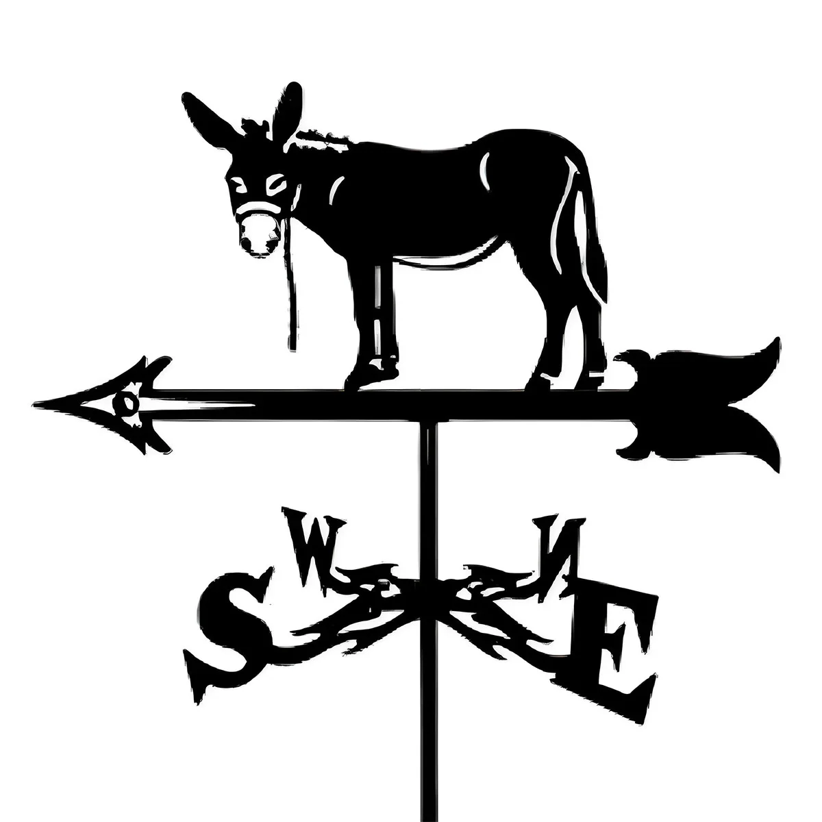 Weather Vane Metal Weathervanes Wind Direction Indicators, Metal Wind Vanes Signs for Roof Mount, Farmhouse Courtyard Decoration
Weather Vane Metal Weathervanes Wind Direction Indicators, Metal Wind Vanes Signs for Roof Mount, Farmhouse Courtyard Decoration