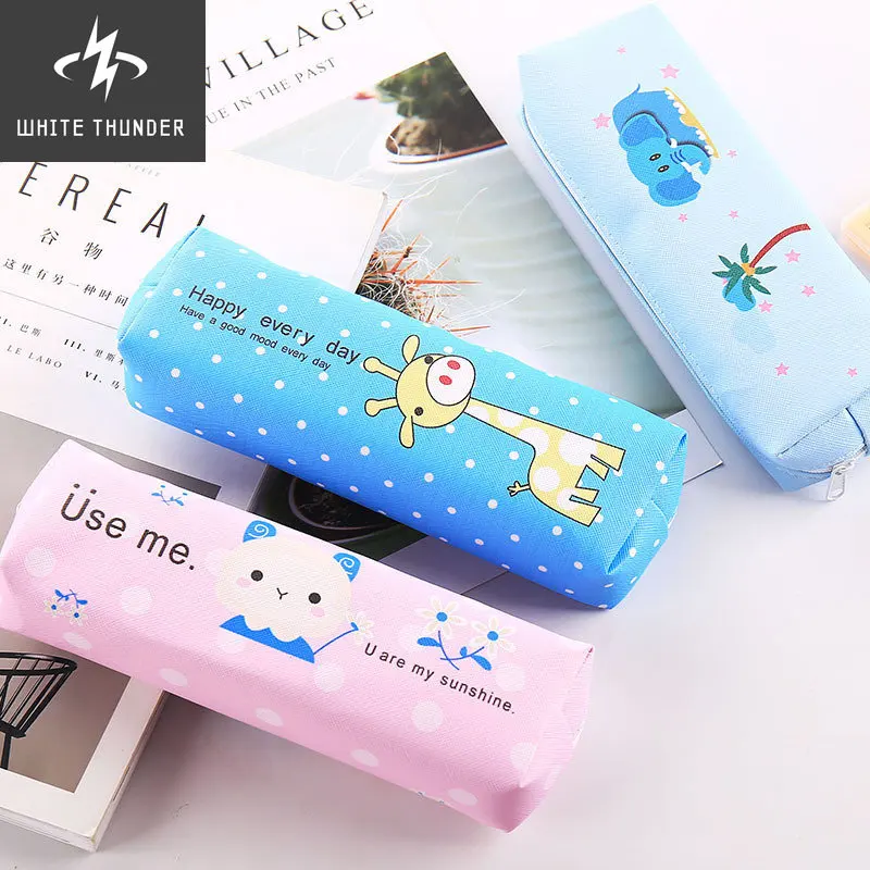 1 Piece Creative Kawaii Cartoon Pencil Case Simple Cute Animal Kids Pen Box Canvas Pen Storage School Supplies Stationery
1 Piece Creative Kawaii Cartoon Pencil Case Simple Cute Animal Kids Pen Box Canvas Pen Storage School Supplies Stationery