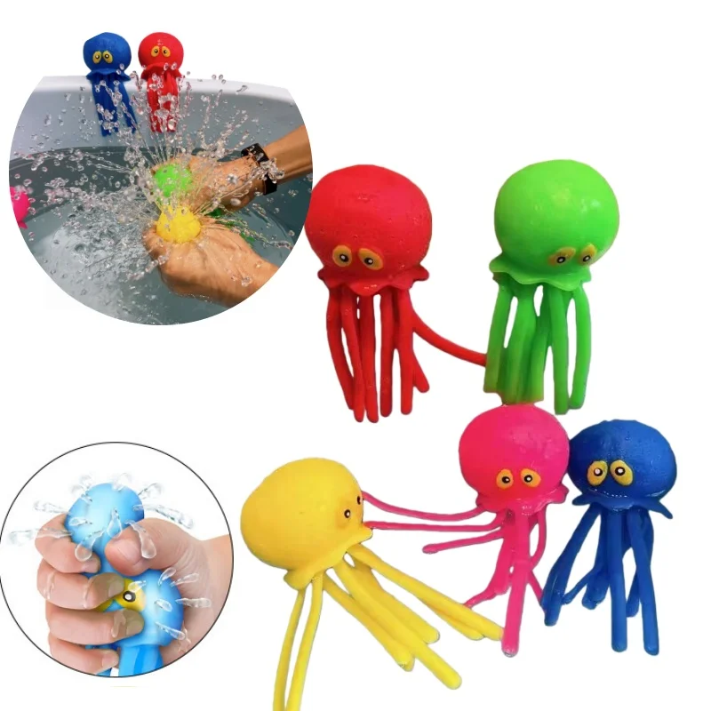 Супер милая игрушка для снятия стресса с водяным осьминогом, игра для купания с украшением для душа с водой, летние подарки для плавания для детей
Супер милая игрушка для снятия стресса с водяным осьминогом, игра для купания с украшением для душа с водой, летние подарки для плавания для детей