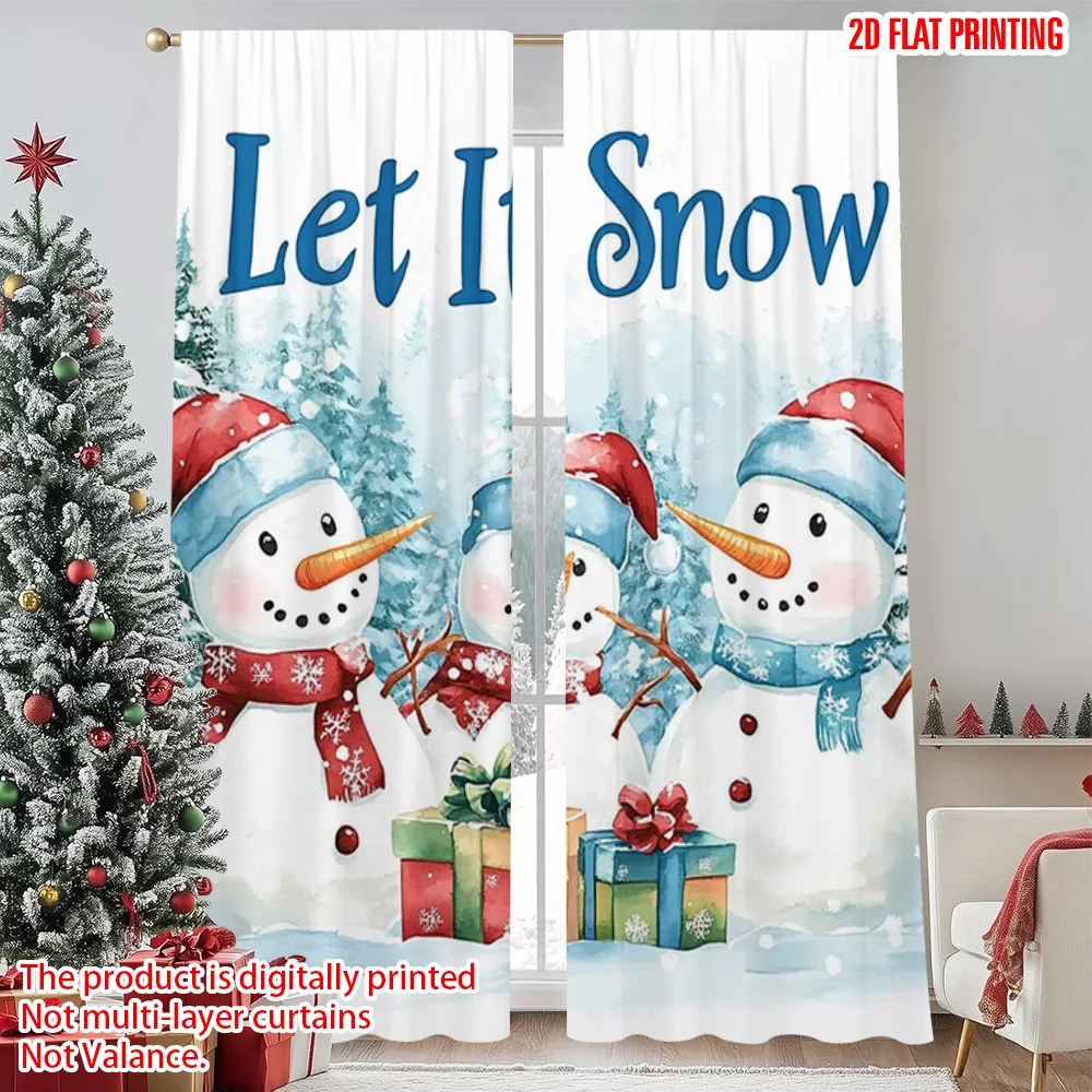 2pcs 2D flat printing Merry Christmas Window Drapes Winter Snowman 00 100% Polyester Without Electricity Family Party Use for
2pcs 2D flat printing Merry Christmas Window Drapes Winter Snowman 00 100% Polyester Without Electricity Family Party Use for